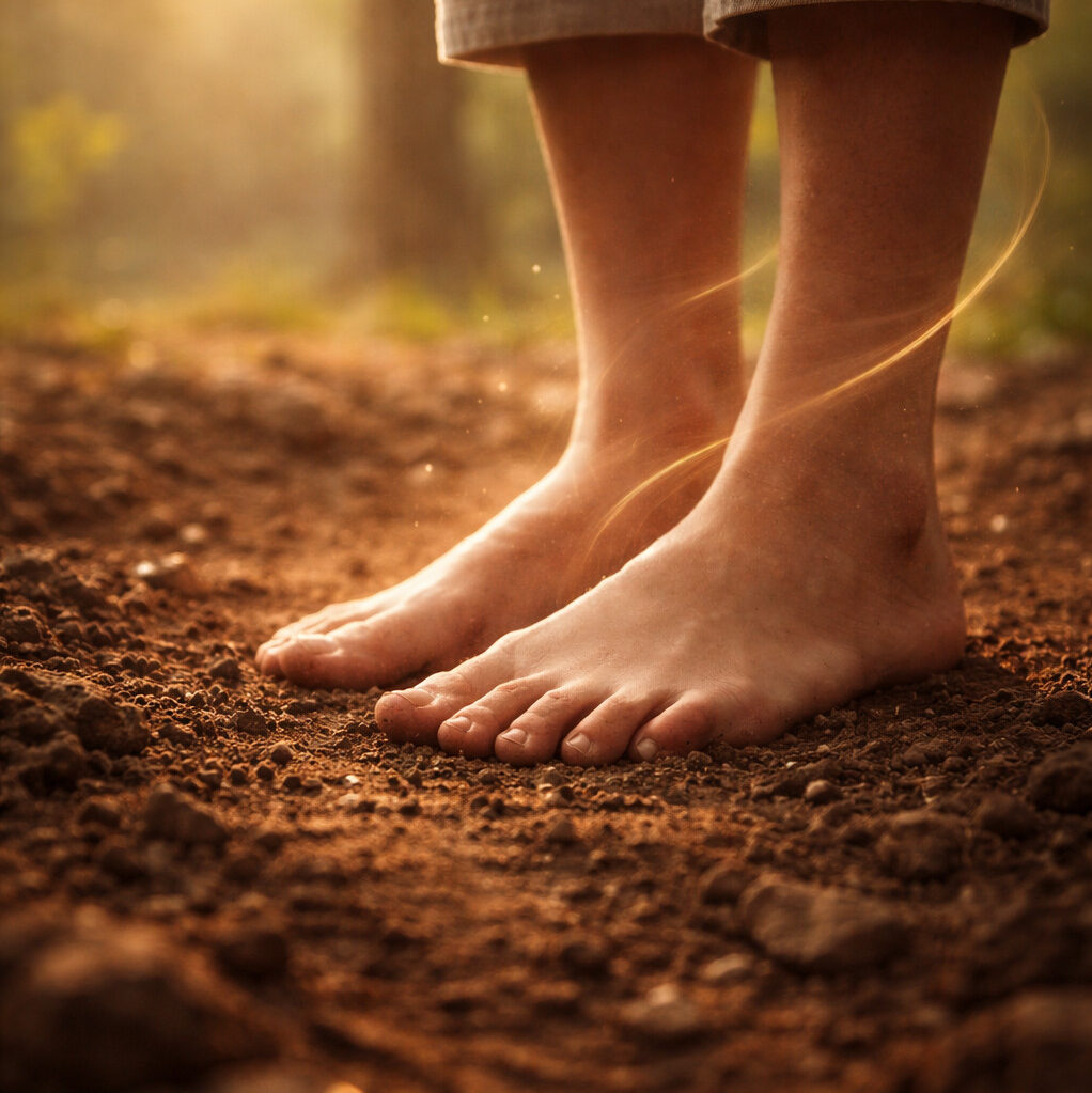 Imagen de unos pies figurando enraizamiento